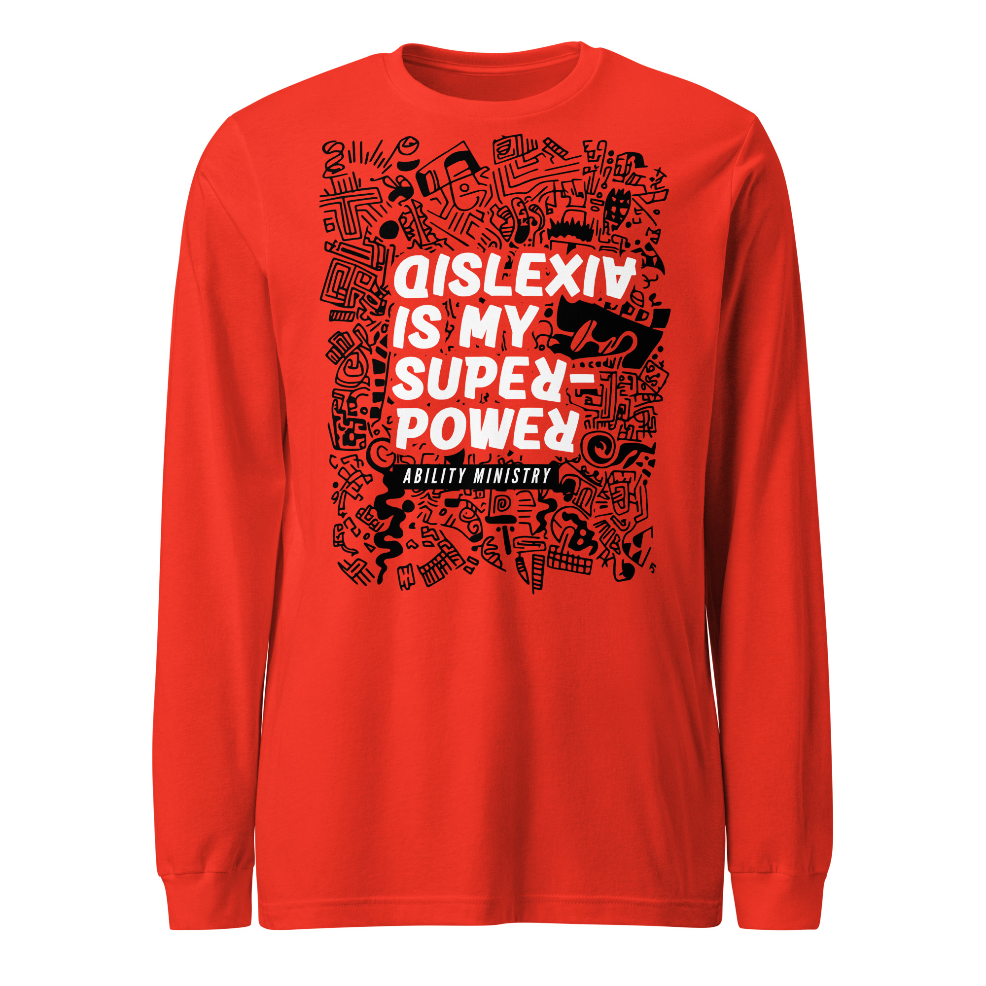 Product image for Dyslexia Is My Superpower Long Sleeve Tee