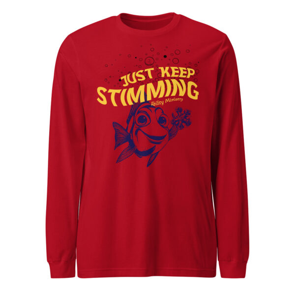 Unisex Long Sleeve Tee Red Front 67afaf5ee522b.jpg