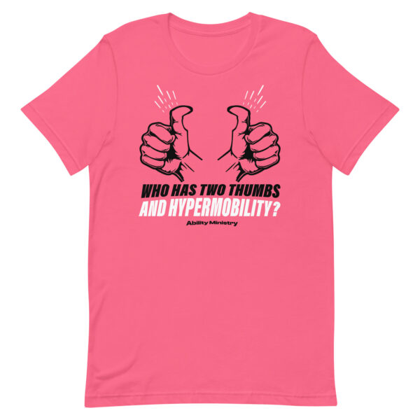 Unisex Staple T Shirt Charity Pink Front 67abb693be2e3.jpg