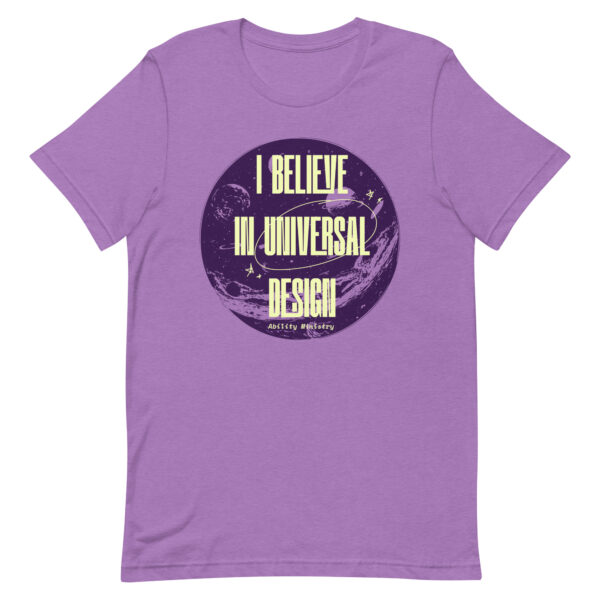 Unisex Staple T Shirt Heather Team Purple Front 67b8e5d493cf9.jpg