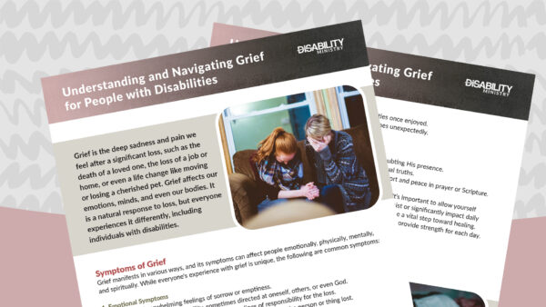 Understanding and Navigating Grief for People with Disabilities