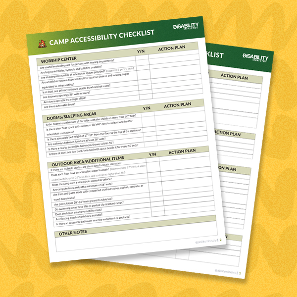 Product image for Church Camp Accessibility Checklist