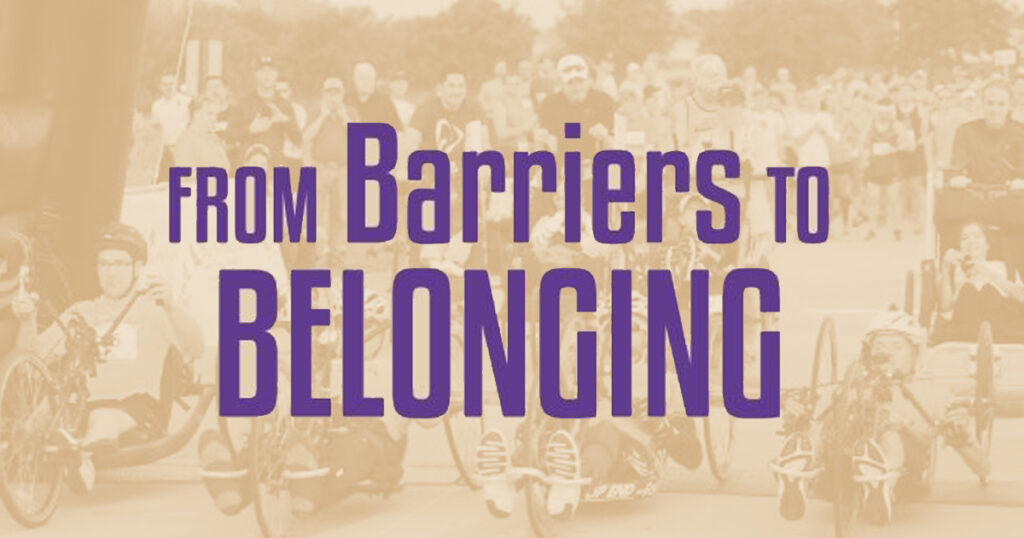 From Barriers to Belonging By Dr. Vickie Byler Published by CSRM (Christian Sports Recreation Ministries) & Overwhelming Victory Press
