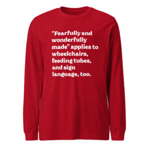 Unisex long sleeve tee red front 6998e31952cd7.jpg