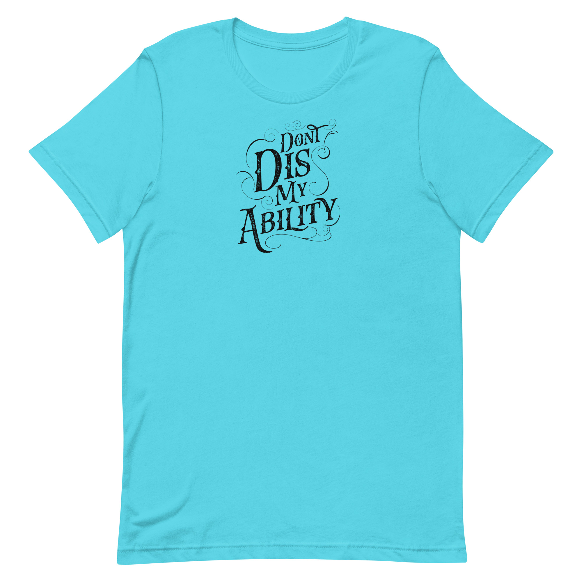 Unisex staple t shirt turquoise front 6a579e50e6096.jpg